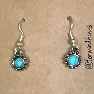 Bundle Sale 3 for $15 | Hand Crafted Faux Turquoise Dangle Earrings